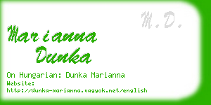 marianna dunka business card